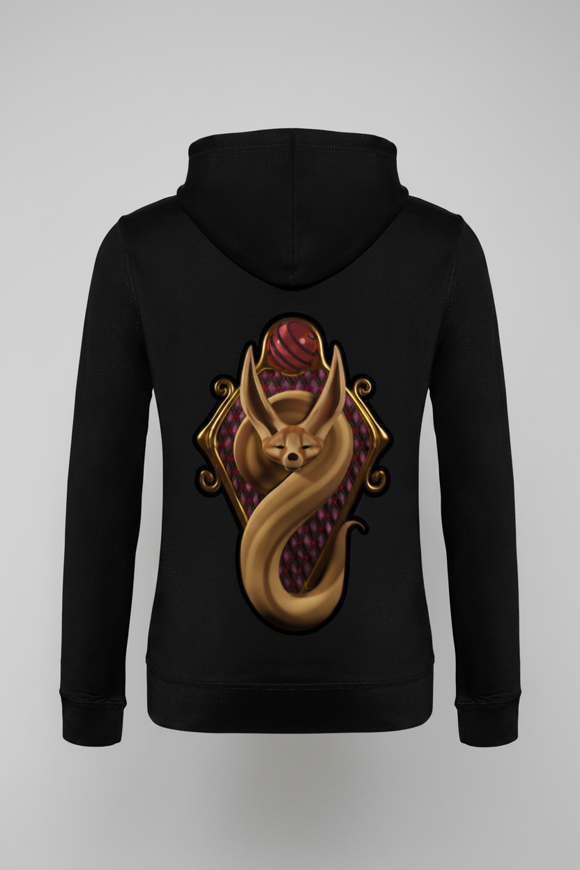 Hoodie cunning Fox BLACK